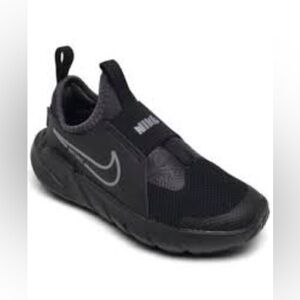 Nike Flex Runner 2 black slip on sneakers activewear casual toddler‎ size 8
